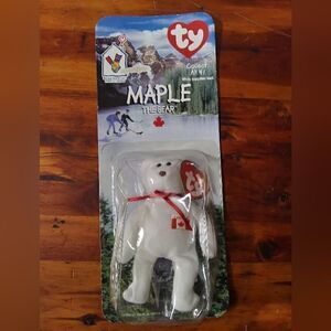 TY Teenie Original Beanie Baby Maple The Bear